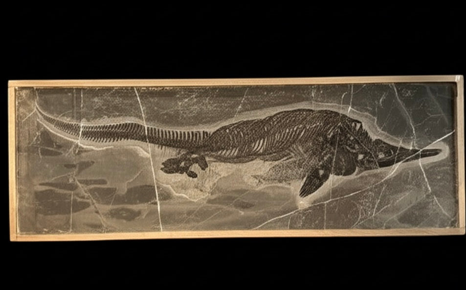 Exceptional Mixosaurus Fossil – Complete Skeleton with Stunning Detail  133CM