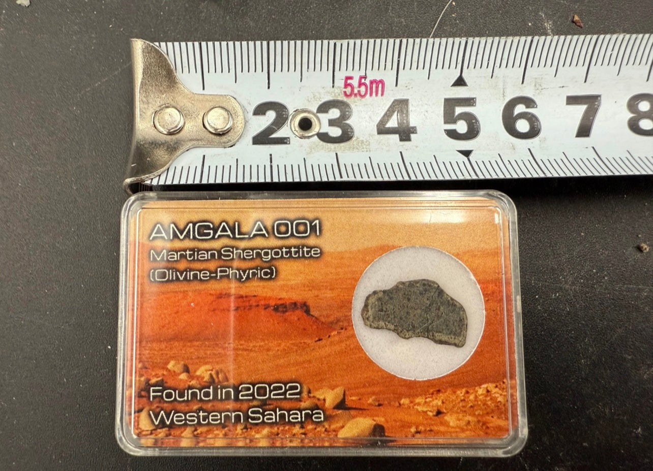 Only 49 USD 🚀 Martian Meteorite (Amgala 001) | Shergottite (Olivine-Phyric)